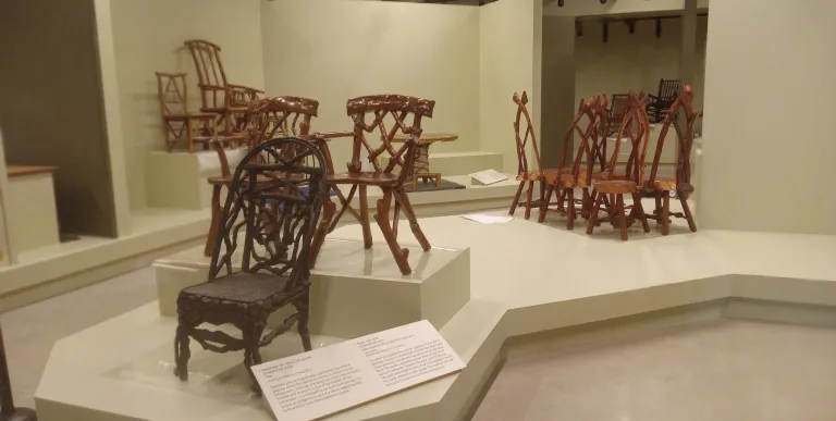 A small pond surrounded with grasses