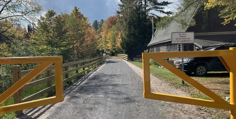 The gates for the rail trail.
