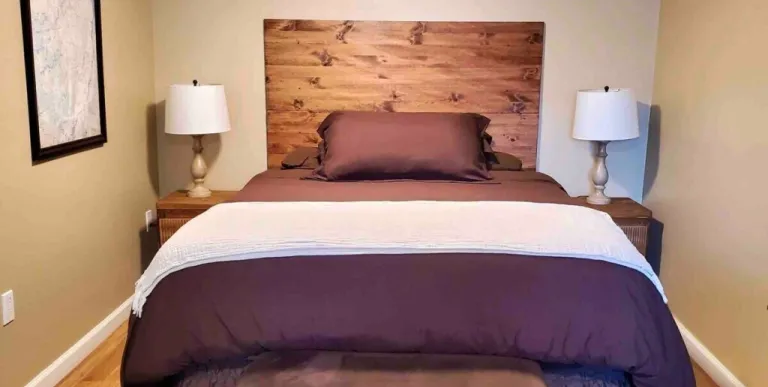 The primary bedroom with a large bed