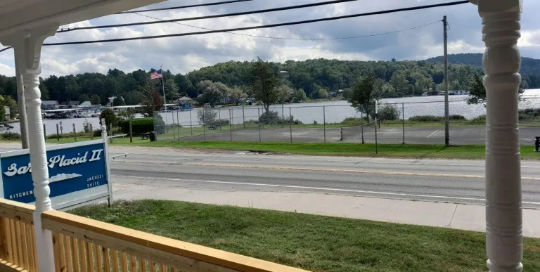 A view of the water across the street from Sara Placid Inn & Suites.