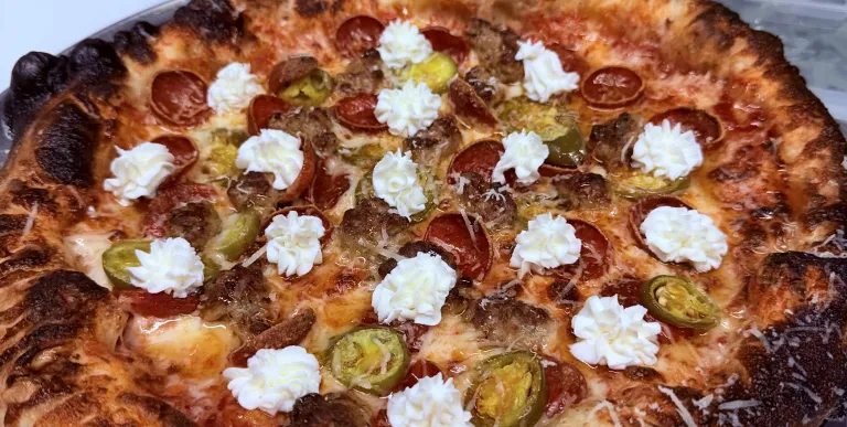 Angry 'roni pizza